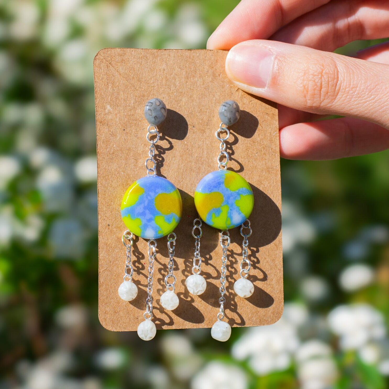 Fused Glass Earth Day Jewelry - Image 4