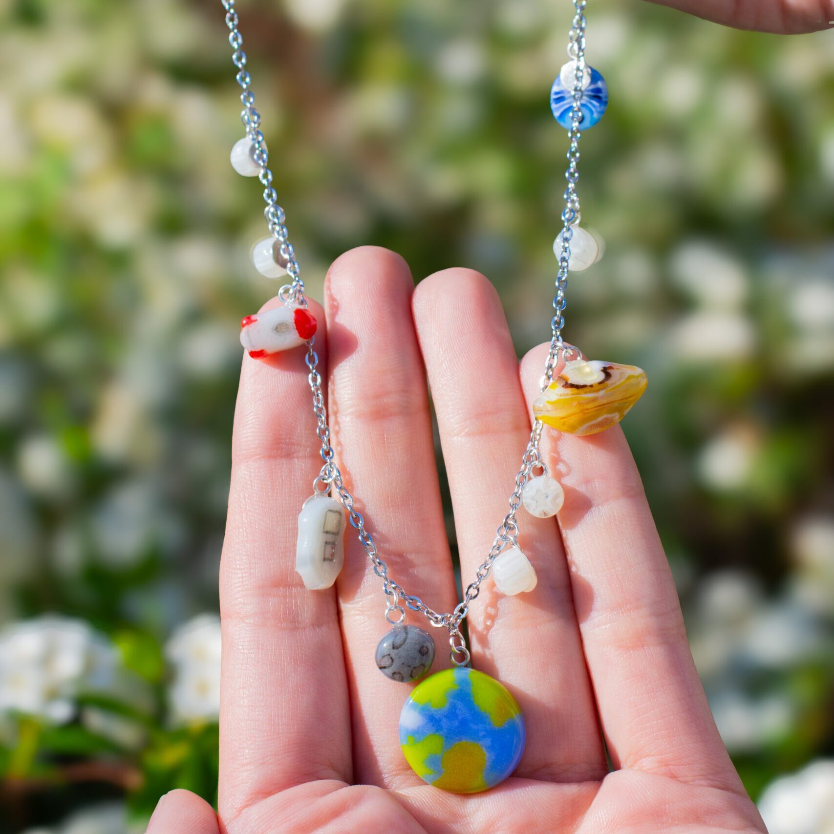 Fused Glass Earth Day Jewelry - Image 3