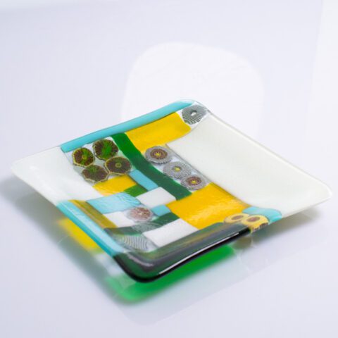 Fused Glass Boho Mandala Plate