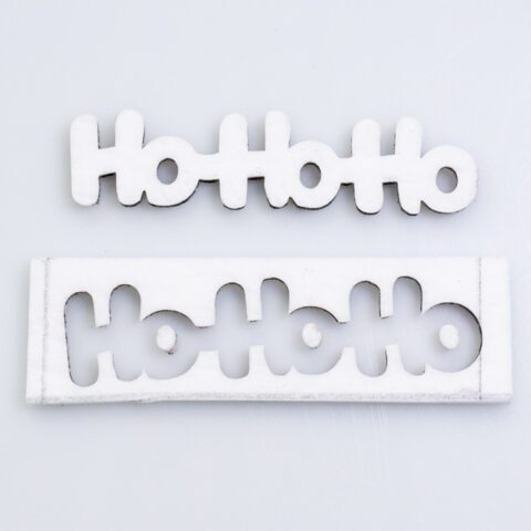 Fiber Paper Cut-out Word Ho Ho Ho