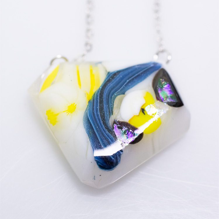 Fused Glass Abstract Jewelry - Image 2