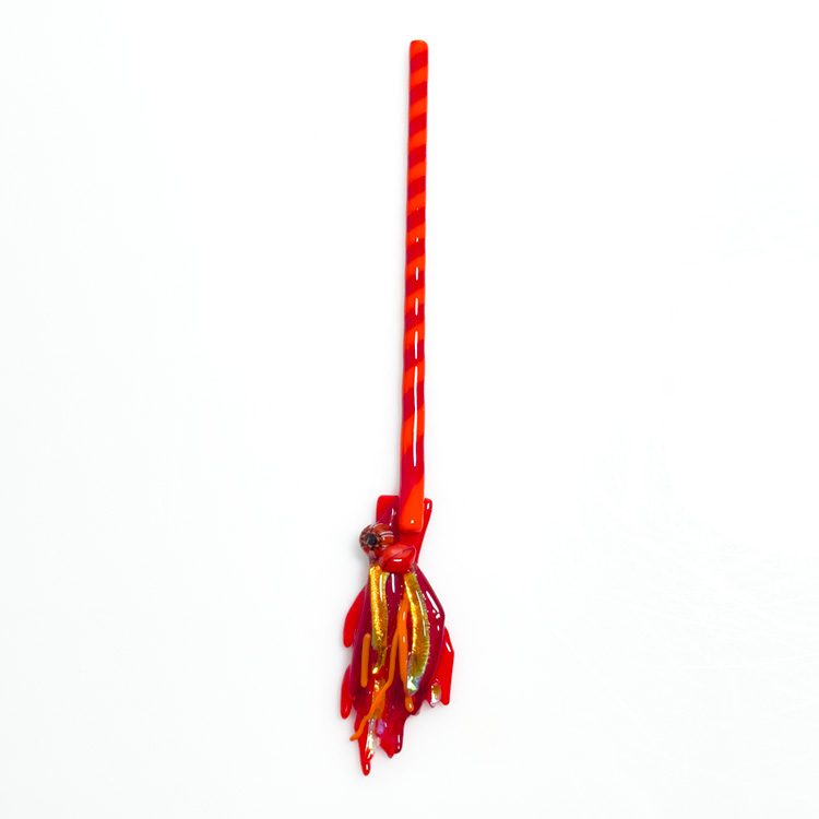 Fused Glass Witch's Broom - Image 2
