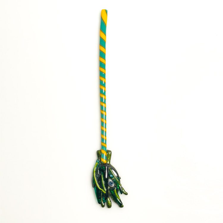 Fused Glass Witch's Broom - Image 3