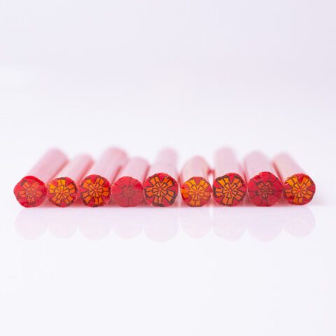 Murrine - Flowers - Red Carnation - 96COE